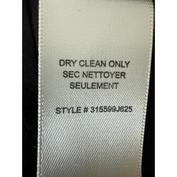 Rebecca Taylor Textured Knit Zipper Front Peplum Hem Womens Jacket 6 Black - Picture 11 of 12